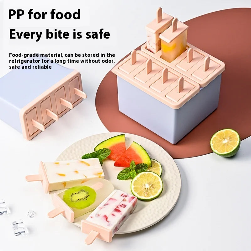 Popsicle/Sorbet Mold Popsicle Making Frozen Ice Box Lid Homemade Ice Cream Artifact Kitchen Things Gadgets Kitchen Items