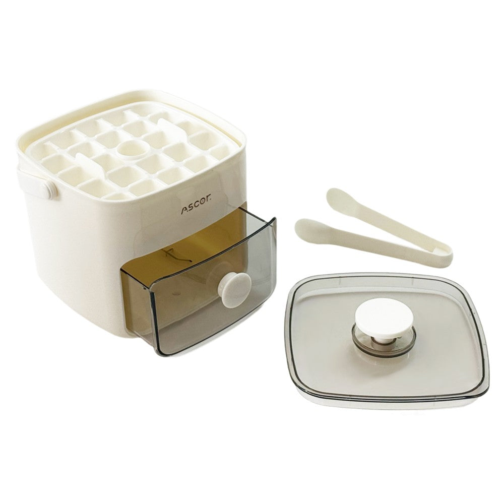 Portable Ice Maker Machine with One-Touch Press Double Layer 48 Ice Cube Maker