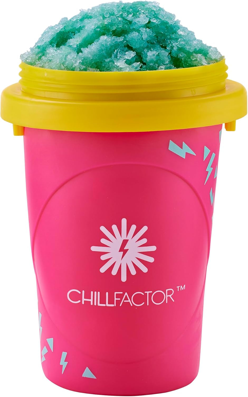 Color Shock Slushy Maker Perfectly Pink - Reusable Slushy Maker Cup, Homemade Slushies, Squeeze Cup Slushy Maker Kitchen Toy