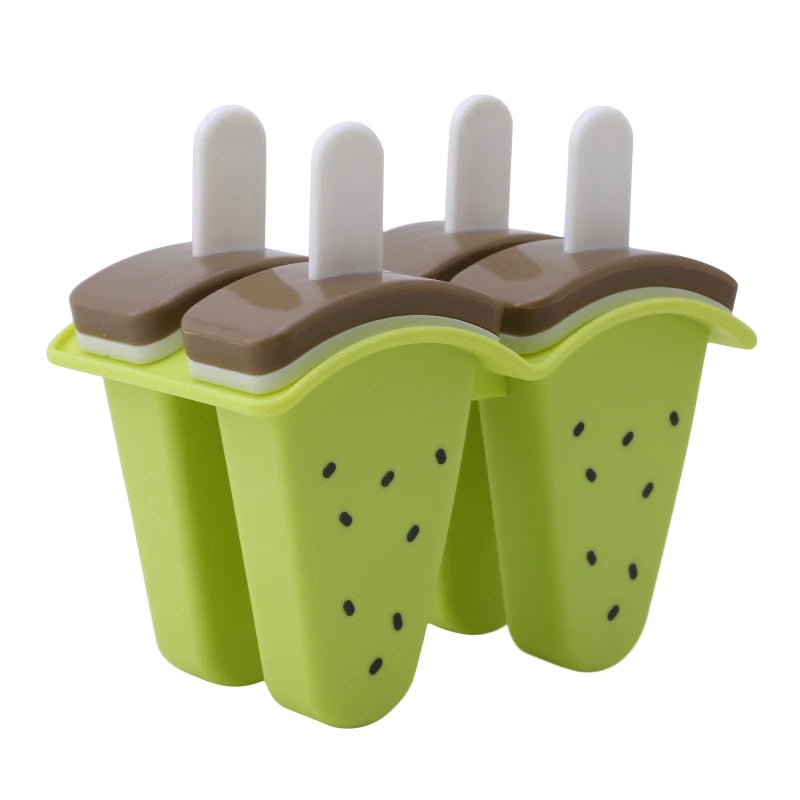 Ice Cream Mold with Cover Watermelon Shape Mold DIY Homemade Ice Popsicle Mould Frozen Juice Milk Kitchen Ice Cream Make Tools