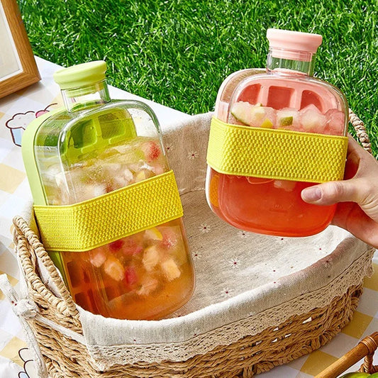 Pressure Type Ice Cube Tray with Lid NO TOUCH Silicone Ice Making Tray with Straw Summer Quick Ice Making Mold for Refrigerator