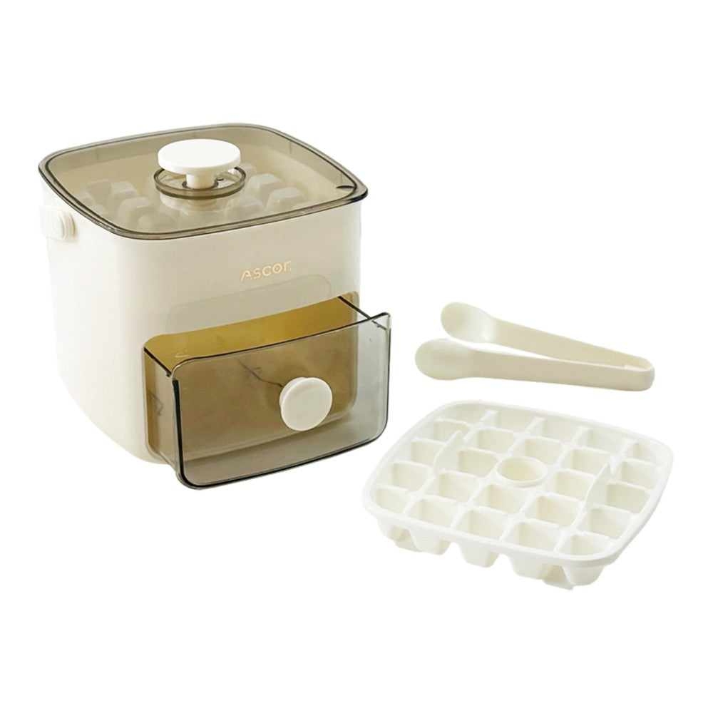 Portable Ice Maker Machine with One-Touch Press Double Layer 48 Ice Cube Maker