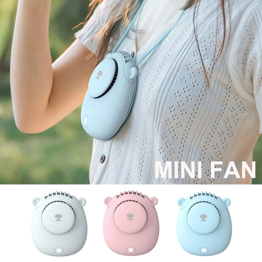 Handheld Summer Portable Fan Rechargeable Personal Fan 3 Speeds Handheld Fan Quiet and Small Fan for Home Camping Outdoor Travel