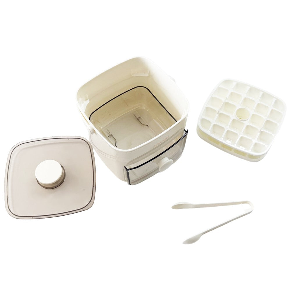 Portable Ice Maker Machine with One-Touch Press Double Layer 48 Ice Cube Maker