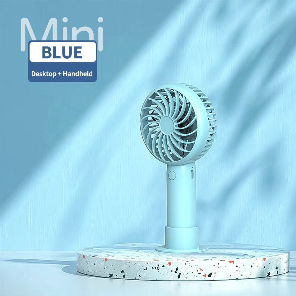 1200Mah Mini Portable Fanshandheld USB Rechargeable Quiet Handheld Fanair Cooler Outdoor Travel Hand Fans Ventilation Fan